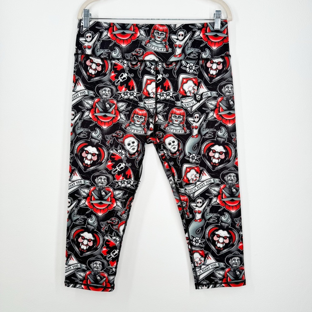 NWT Unwonted American Horror Capri Leggings Women’s Size XL